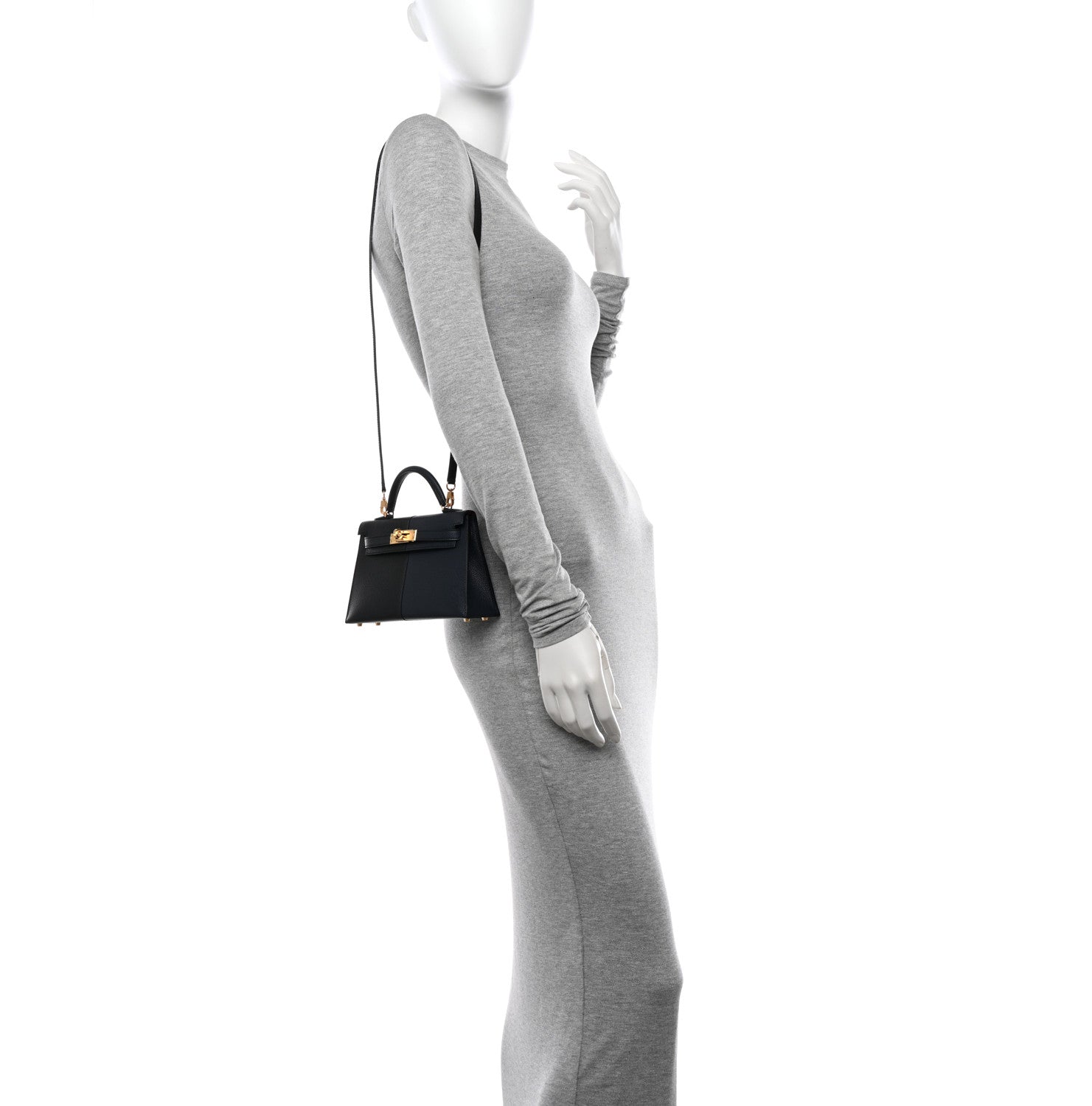 Hermes Epsom Casaque Mini Kelly Sellier 20 Black Bleu Indigo Rouge Grenat 2 of 11