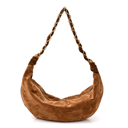 Saint Laurent Suede Small Amalia Hobo  Camel 1 of 10