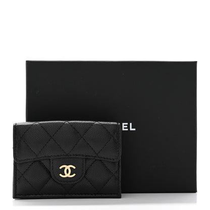 Chanel Caviar Quilted Double Flap Wallet Black 10 of 10