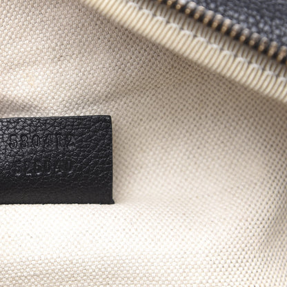 Gucci Grained Calfskin Logo Belt Bag Black 7 of 10
