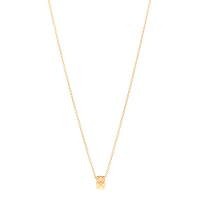 Chanel 18K Yellow Gold Coco Crush Round Pendant Necklace 1 of 5