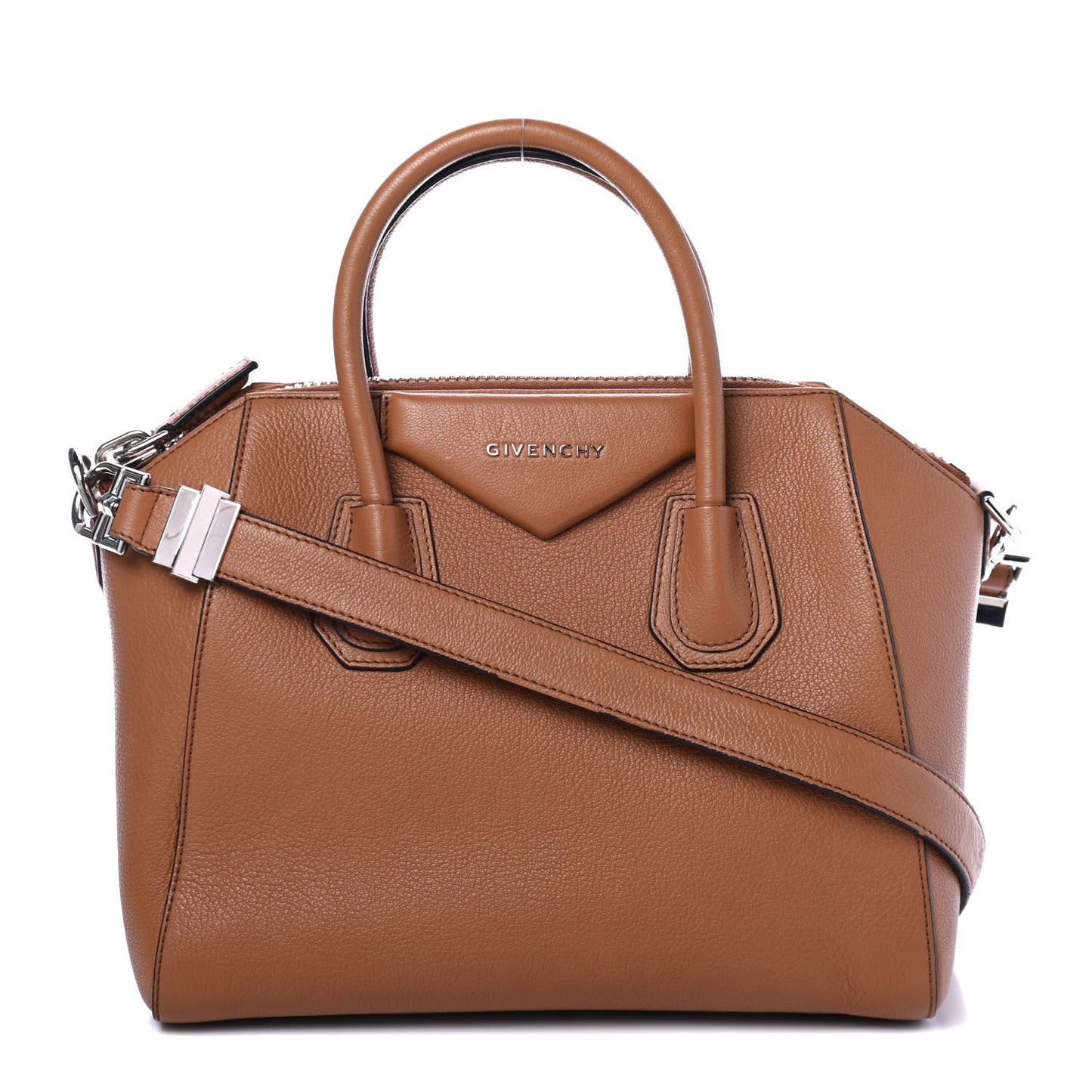 Sugar Goatskin Small Antigona Caramel