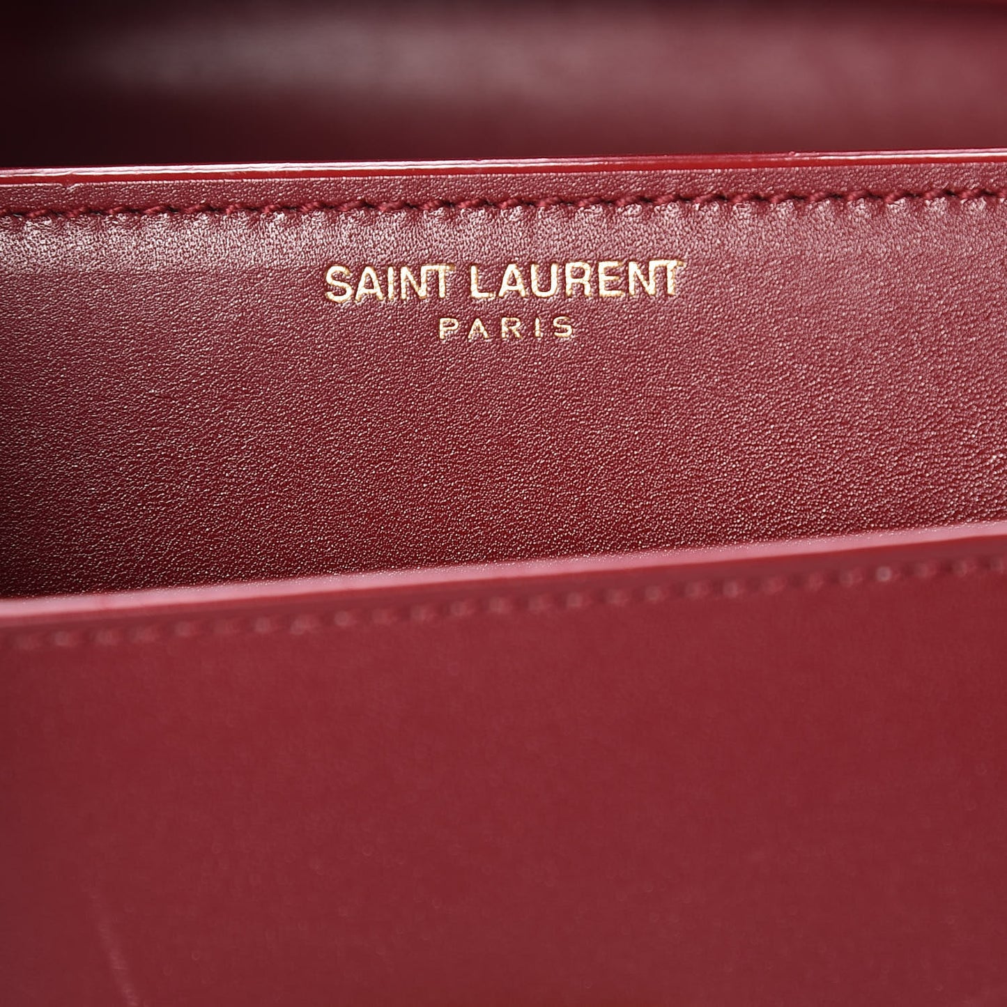Smooth Calfskin Medium High School Satchel Red