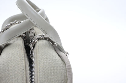 Chanel Canvas Deauville Small Bowling Bag Grey 11 of 11