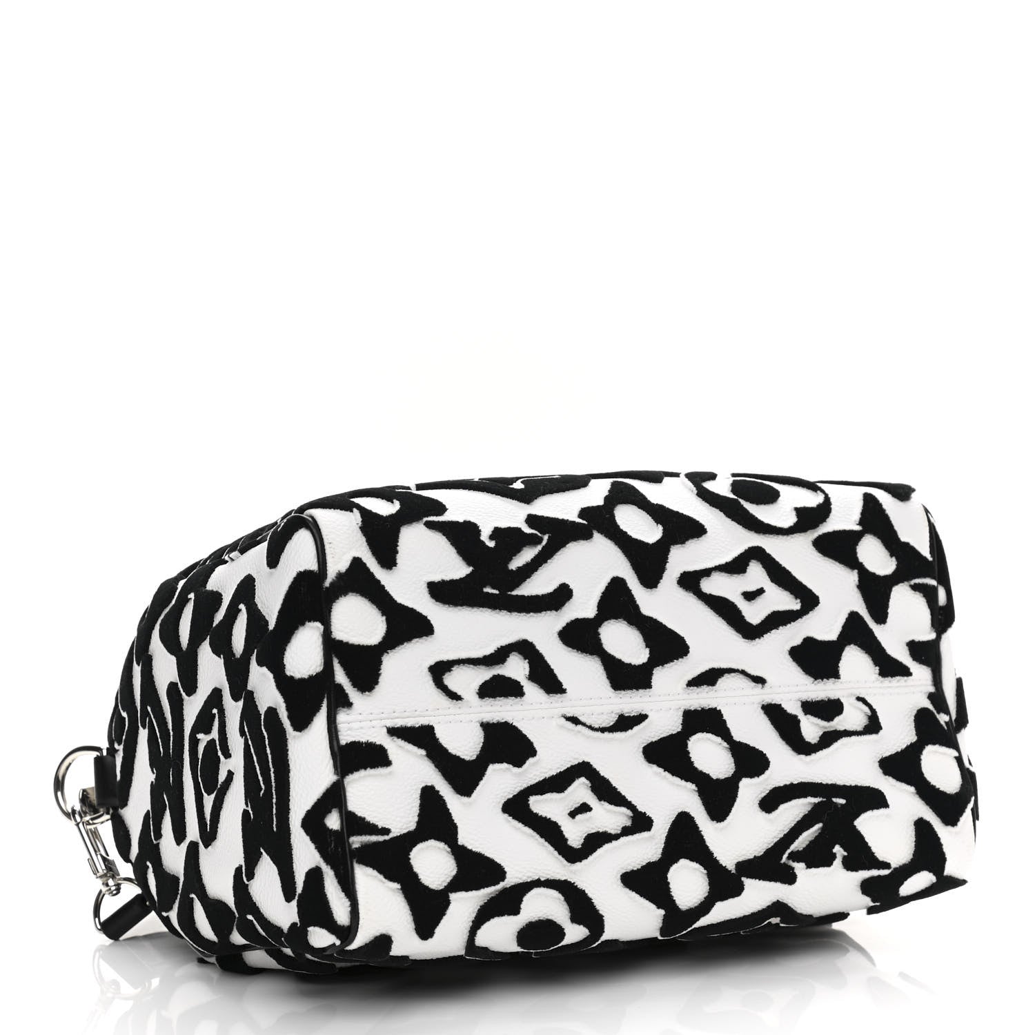 Louis Vuitton X UF Tufted Monogram Speedy Bandouliere 25 White Black 5 of 11