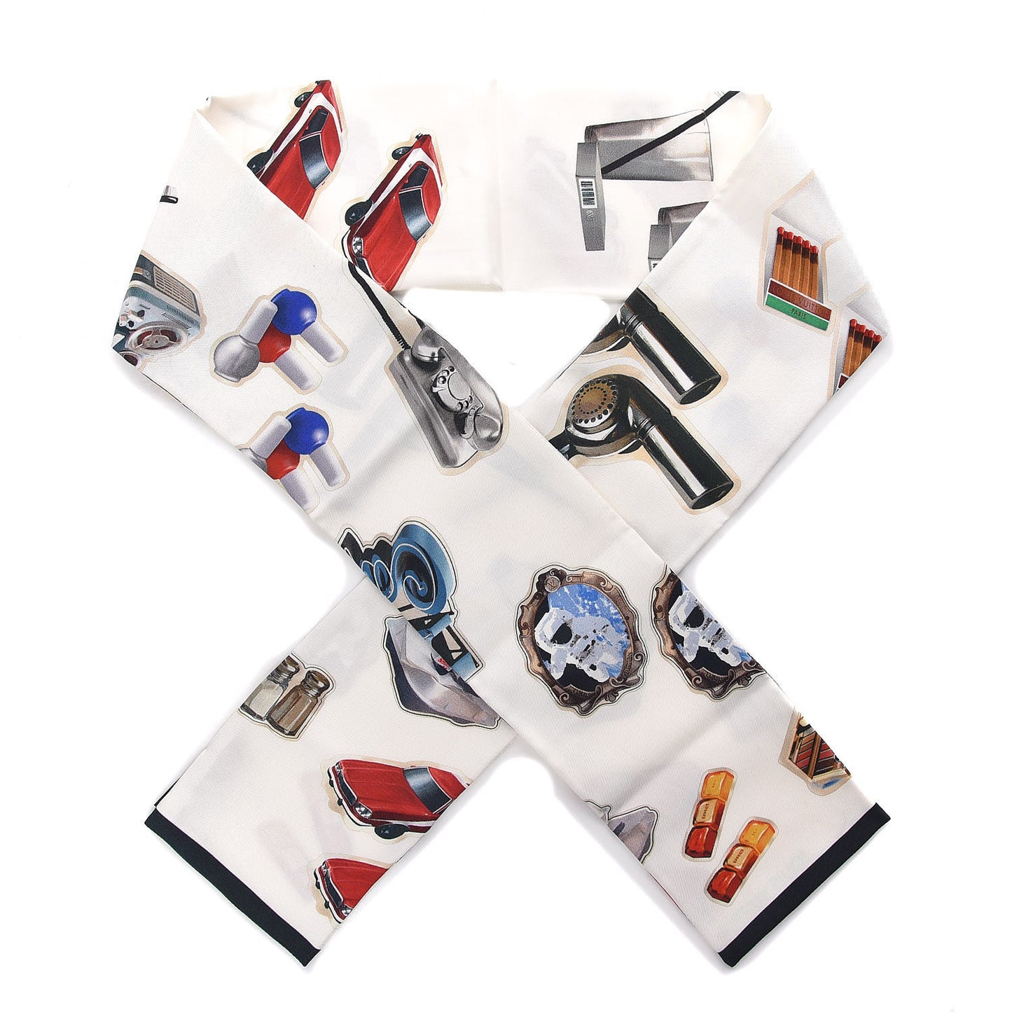 Silk Vernis Stickers Animation Stole White