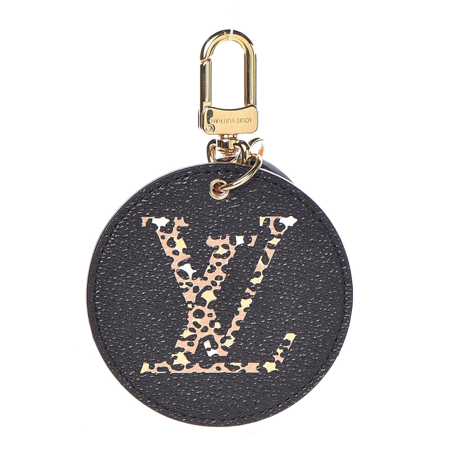 Monogram Giant Jungle Bag Charm Key Holder Black