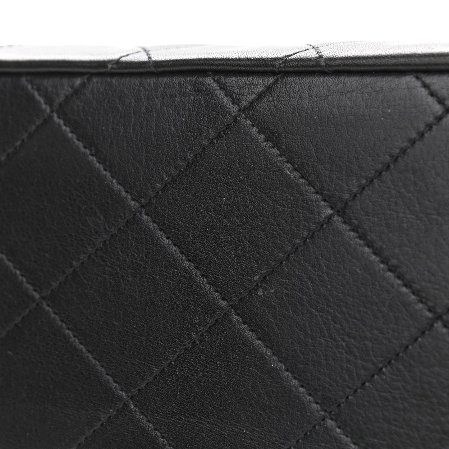Lambskin Quilted XL Jumbo Single Flap Black