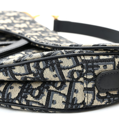 Christian Dior Oblique Saddle Bag Blue 10 of 10