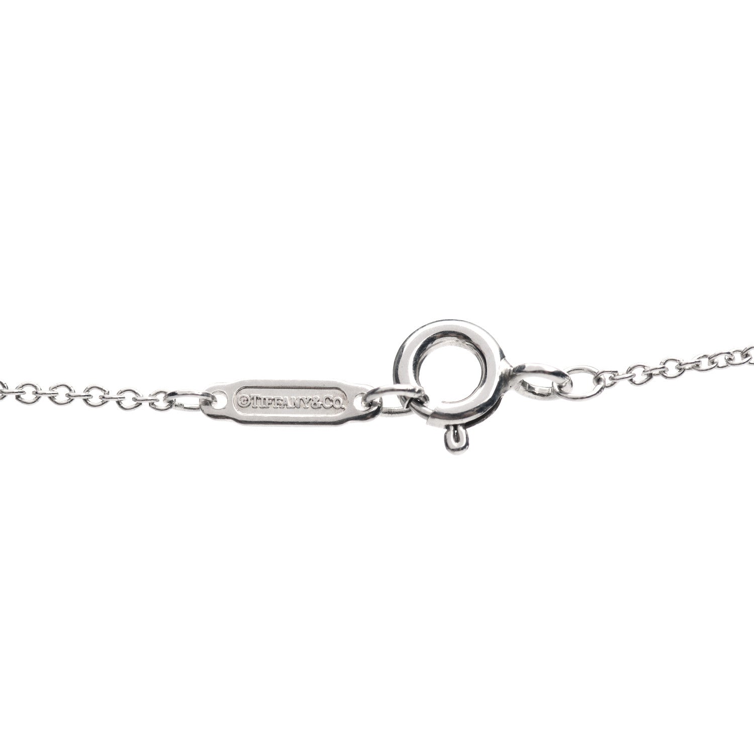 Tiffany Sterling Silver Notes Heart Tag Charm Necklace 6 of 6