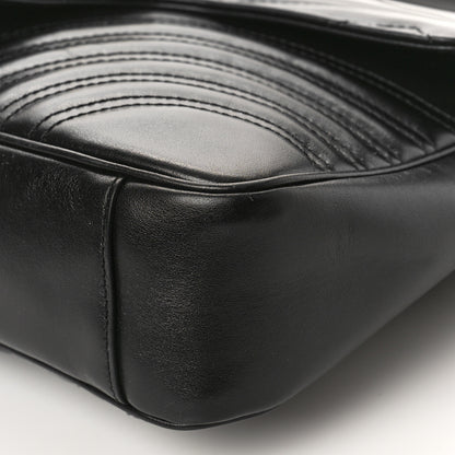 Gucci Calfskin Matelasse Medium GG Marmont Shoulder Bag Black 9 of 9