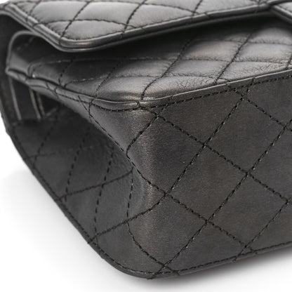Chanel Metallic Calfskin Quilted 2.55 Reissue 225 Flap Charcoal 8 of 9