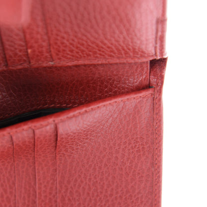 Gucci Dollar Calfskin Double G French Flap Wallet Hibiscus Red 8 of 8