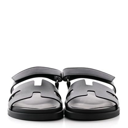 Hermes Calfskin Womens Chypre Sandals 39 Black 2 of 16