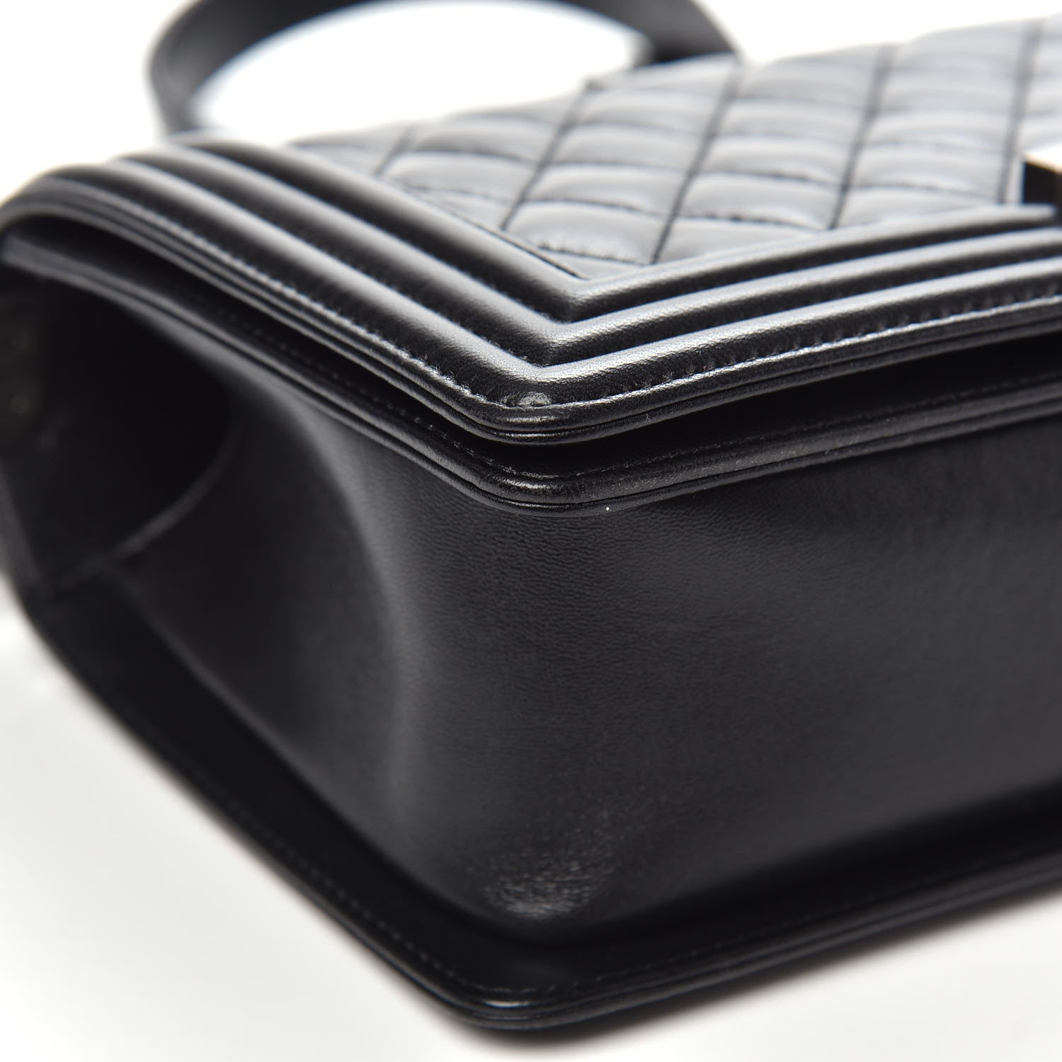 Chanel Lambskin Quilted Medium Boy Flap Black 9 of 17