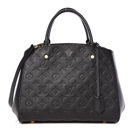 Louis Vuitton Empreinte Montaigne MM Black 1 of 10