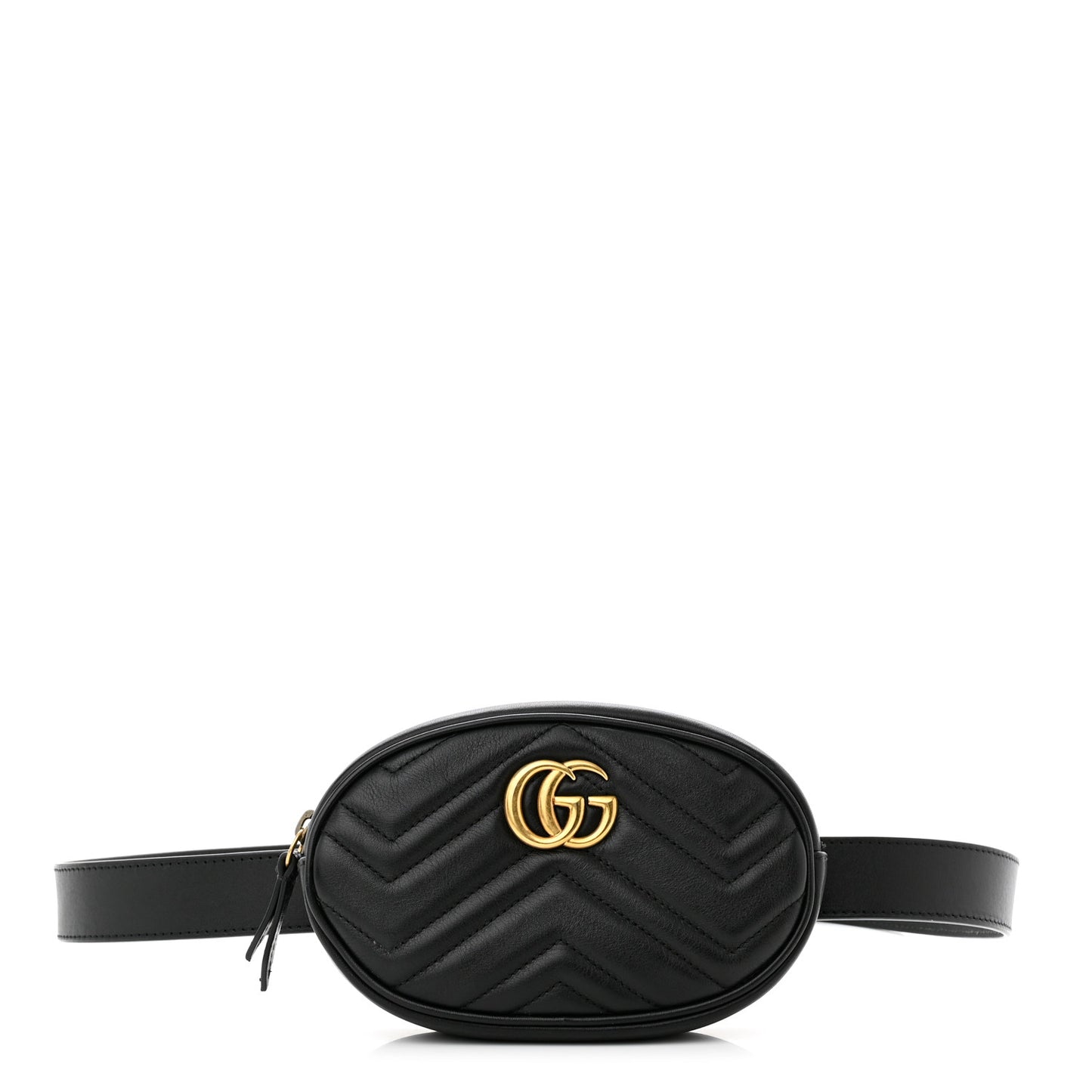 Calfskin Matelasse GG Marmont Belt Bag 105 42 Black