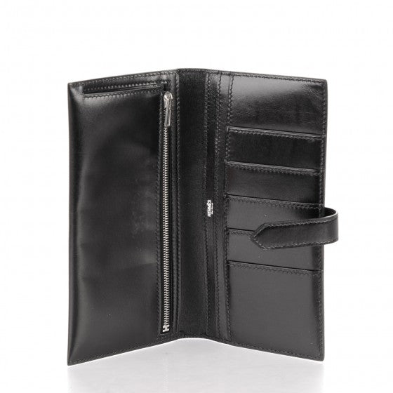 Box Bearn Gusset Wallet Black