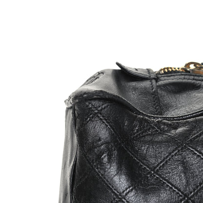 Chanel Lambskin Quilted Cosmetic Case Black 9 of 13