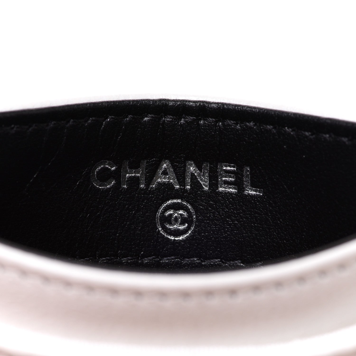 Chanel Caviar Quilted My Everything Card Holder White Black 6 of 8