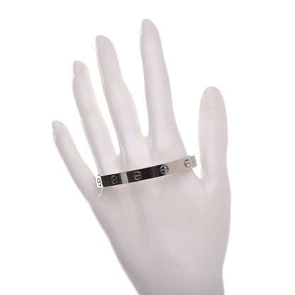 Cartier 18K White Gold LOVE Bracelet 17 2 of 6