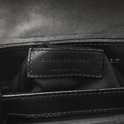 Saint Laurent Calfskin Y Quilted Monogram Toy Loulou Crossbody Bag Black 8 of 11