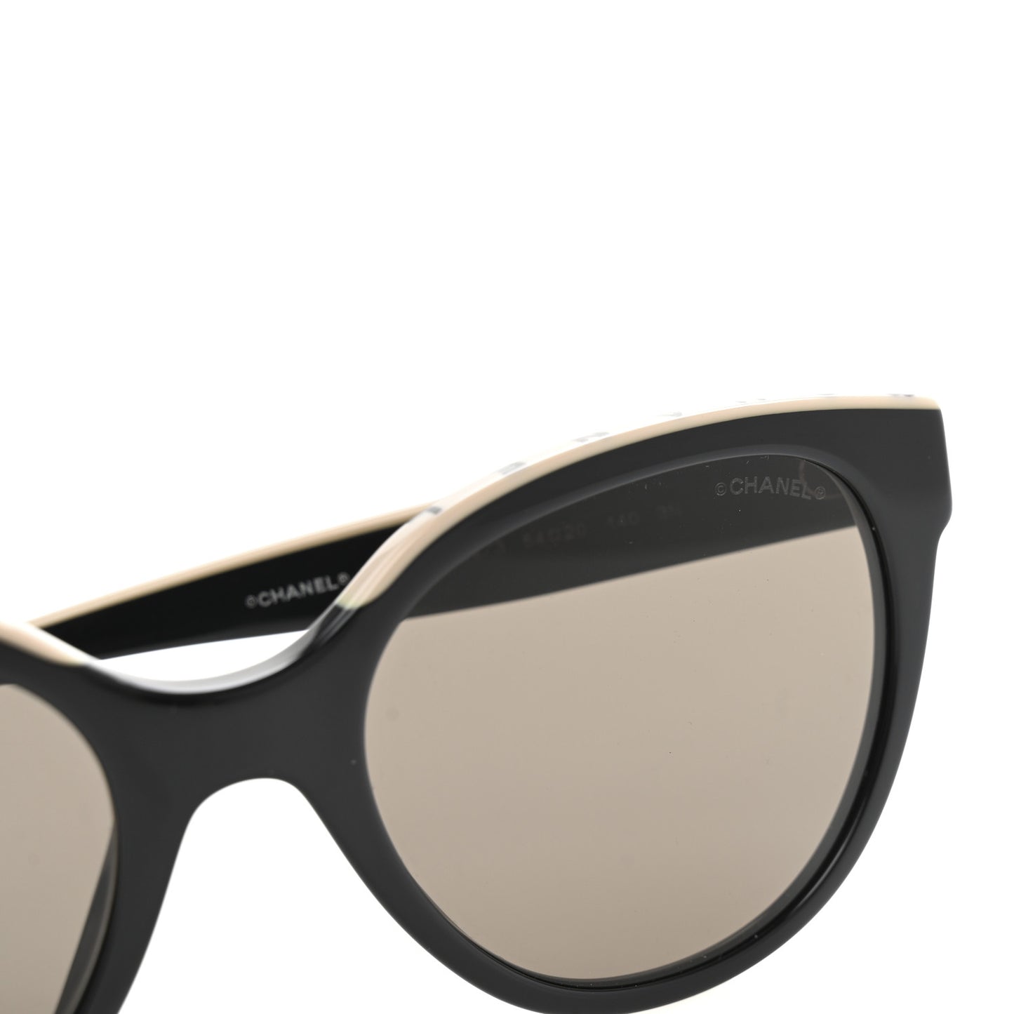 Acetate CC Butterfly Sunglasses 5414 Black Beige