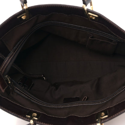 Gucci Monogram Large Punch Tote Dark Brown 5 of 9