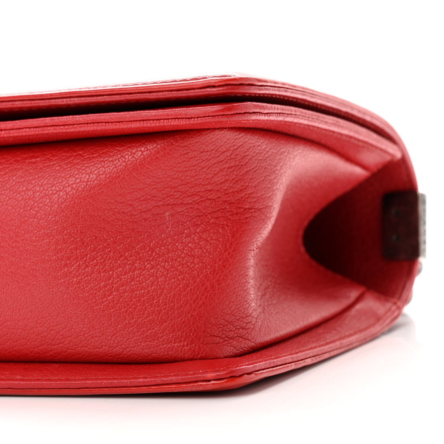Chanel Goatskin Quilted Patent Medium Duo Boy Flap Red 10 of 10