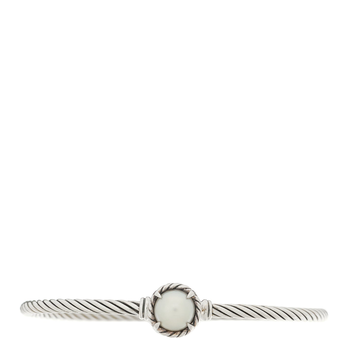 Sterling Silver Pearl 3mm Chatelaine Bracelet