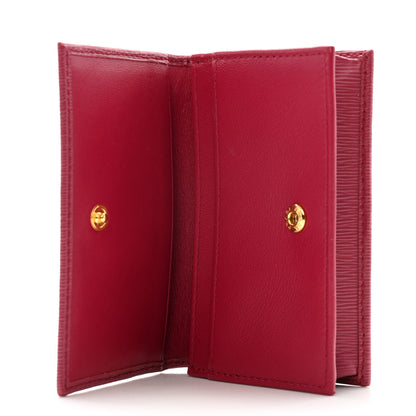 Prada Vitello Move Bi-Fold Card Holder Wallet Ibisco 4 of 10