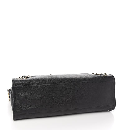 Balenciaga Chevre Gold Metallic Edge Hardware City Black 3 of 10