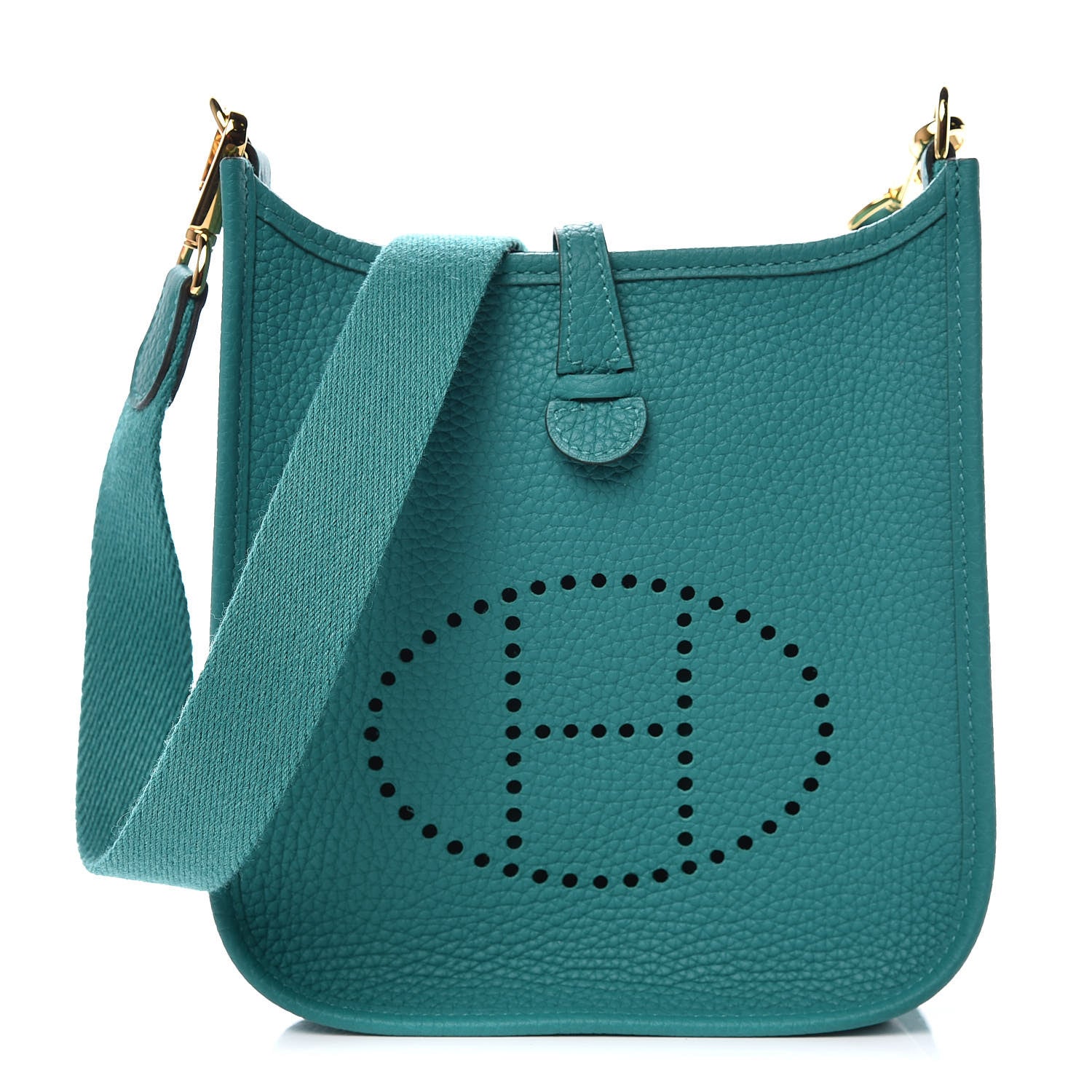 Hermes Taurillon Clemence Evelyne TPM Vert Verone 1 of 10