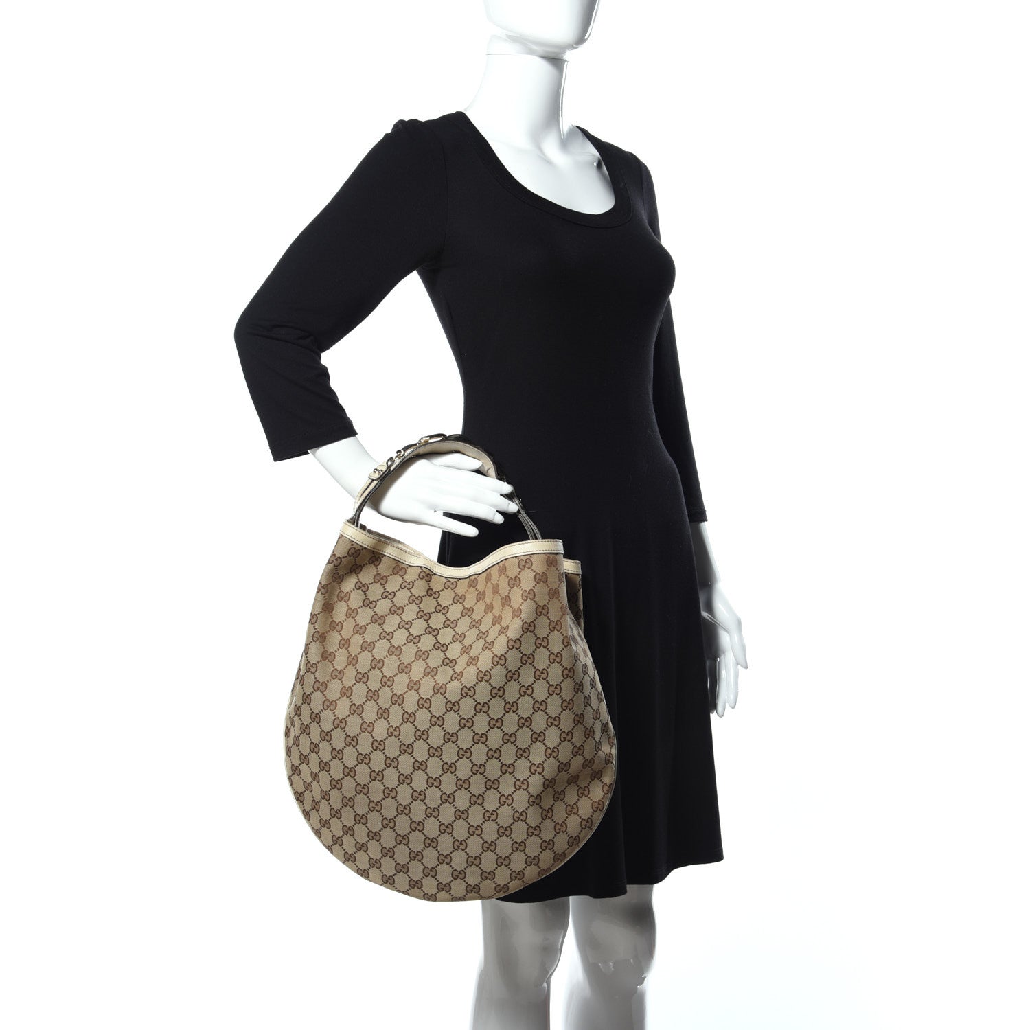 Gucci Monogram Large Wave Hobo Off White 2 of 10