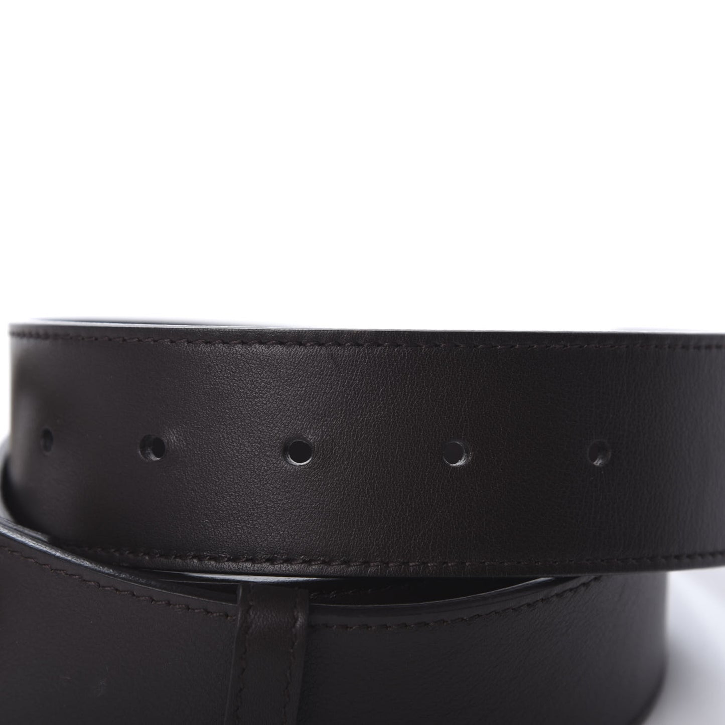 Calfskin Double G 40mm Belt 85 34 Dark Cocoa