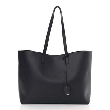Saint Laurent Calfskin Large Shopping Tote Deep Marine 3 of 11