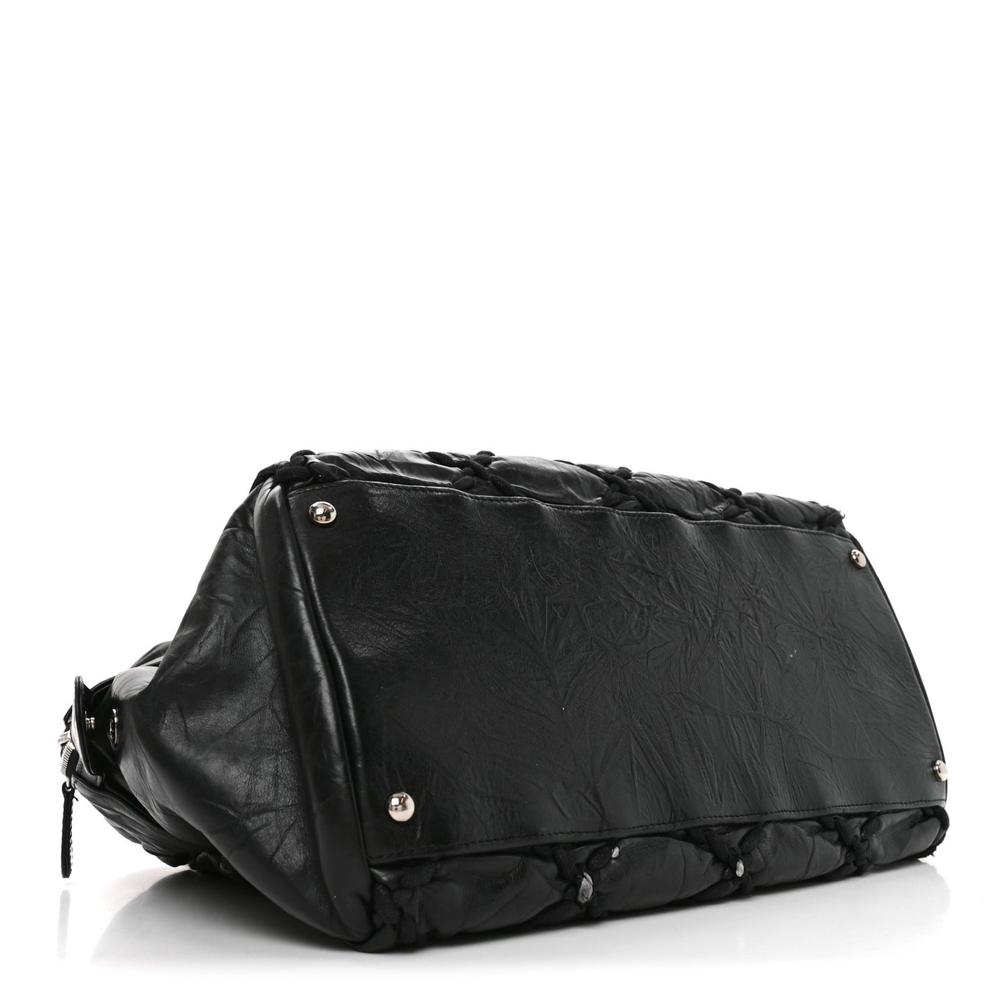 Calfskin Ultra Stitch Bowler Black