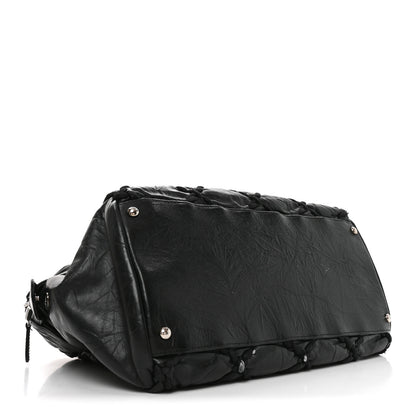 Chanel Calfskin Ultra Stitch Bowler Black 4 of 10