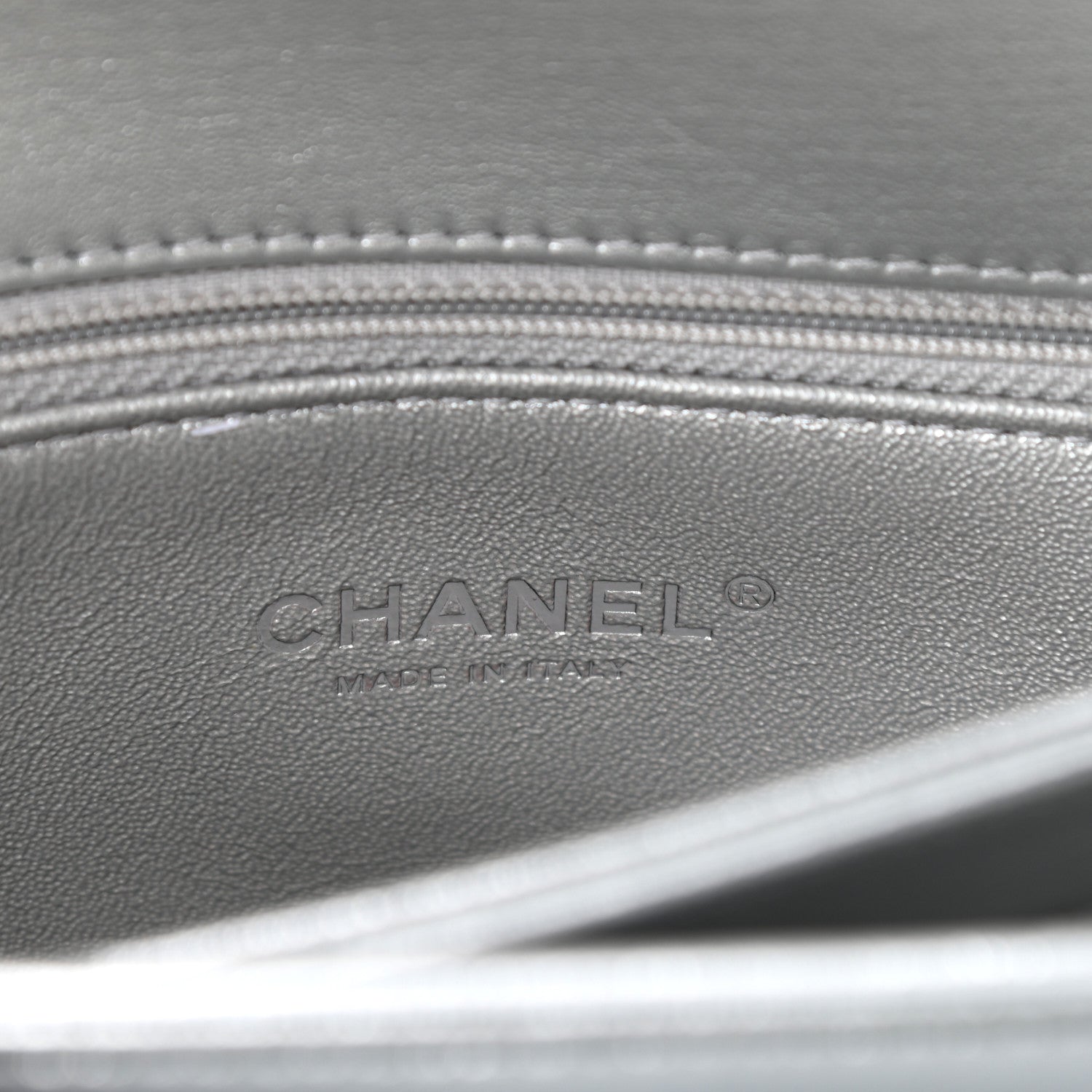 Chanel Metallic Lambskin Quilted Small Trendy CC Flap Dual Handle Bag Silver 6 of 10