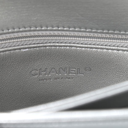 Chanel Metallic Lambskin Quilted Small Trendy CC Flap Dual Handle Bag Silver 6 of 10
