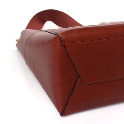 Celine Natural Calfskin Sangle Bucket Bag Red Wood 5 of 11