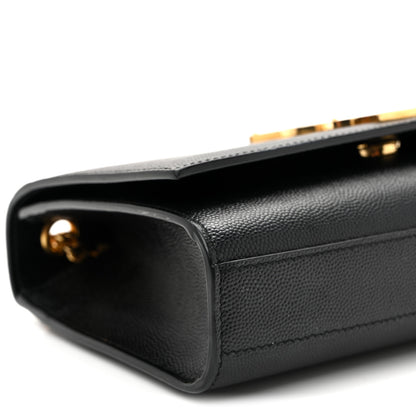 Saint Laurent Grain De Poudre Small Monogram Kate Satchel Black 8 of 9