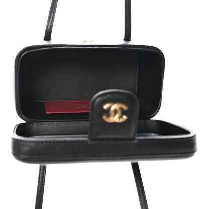 Chanel Shiny Caviar Preppy Coco Long Vanity With Strap Black 5 of 12