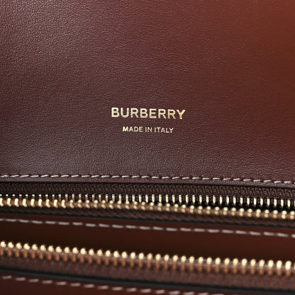 Burberry Calfskin Vintage Check Two Handle Title Bag Archive Beige 6 of 10