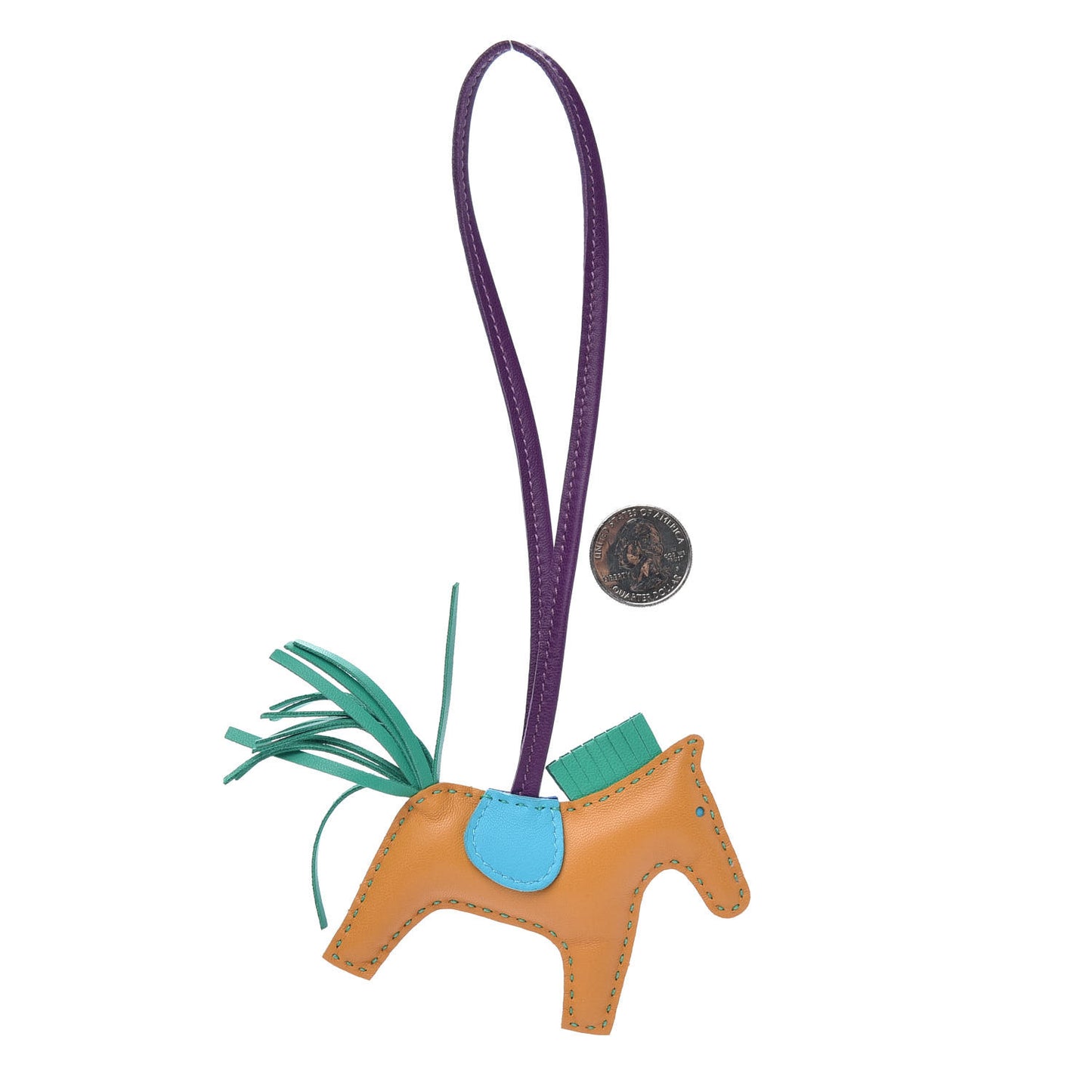 Milo Lambskin Grigri Rodeo Bag Charm PM Multicolor