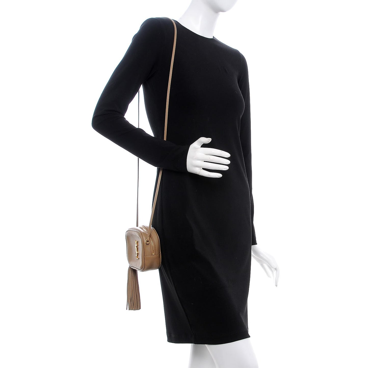 Nappa Monogram Blogger Bag Deep Beige