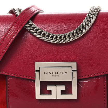 Givenchy Goatskin Mini GV3 Shoulder Bag Cherry Red 7 of 11