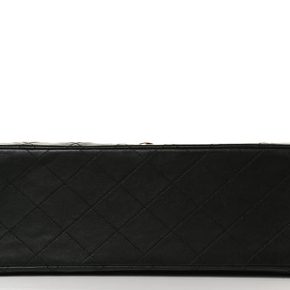 Chanel Lambskin Quilted XL Jumbo Single Flap Black 11 of 15