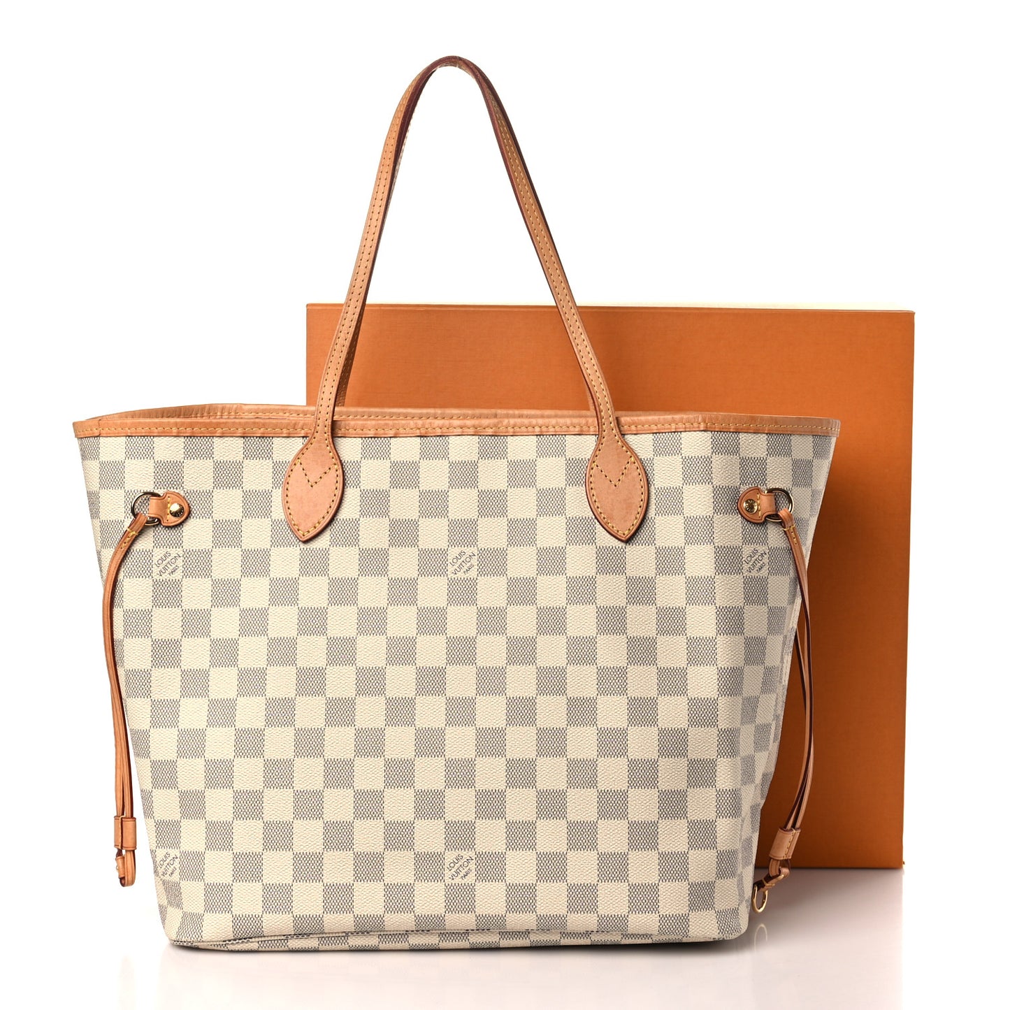 Damier Azur Neo Neverfull MM Rose Ballerine