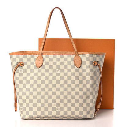 Louis Vuitton Damier Azur Neo Neverfull MM Rose Ballerine 11 of 11